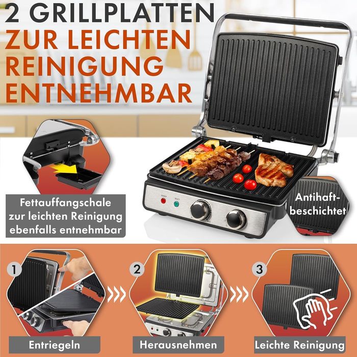 Нов контактен грил/скара ProfiCook PC-KG 1264 от неръждаема стомана