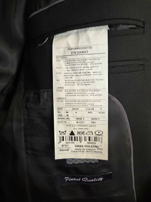 Costum bărbătesc D'S Damat – NOU, mărimea 48