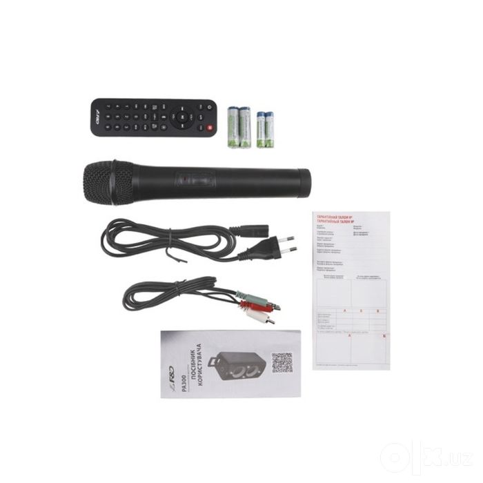 Колонка с микрофоном  Портативная колонка Fenda PA300 100W  сабвуфер