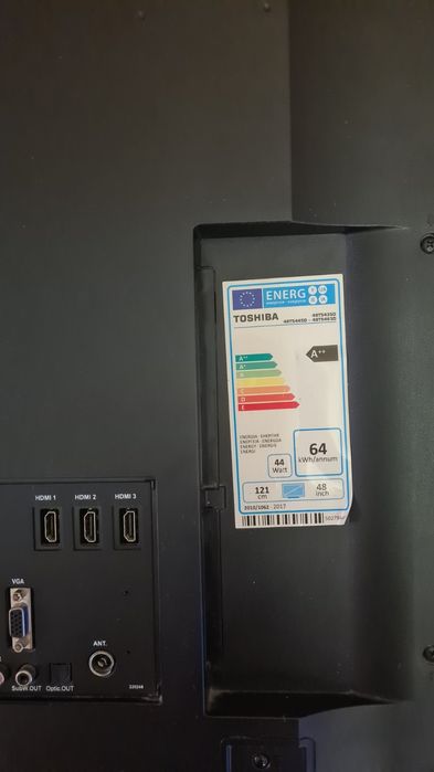 Телевизор TOSHIBA 121 sm  48 inhc