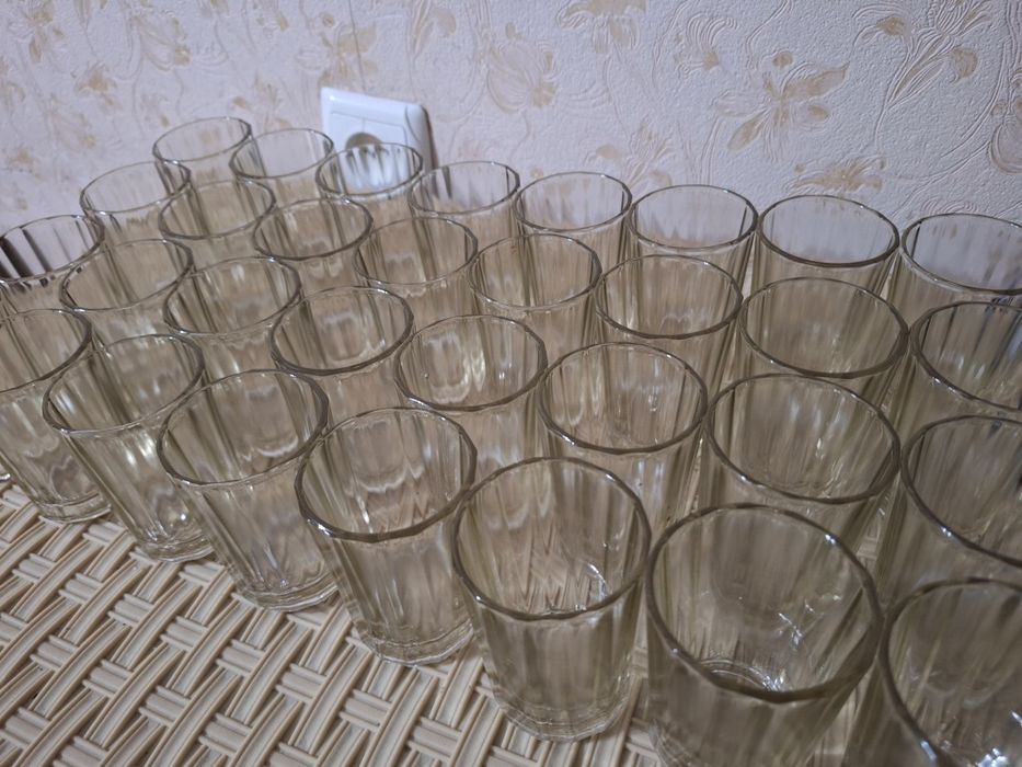 Граненые стаканы и рюмки ссср.