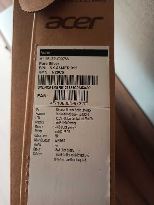 Продам ноутбук Acer Aspire 1