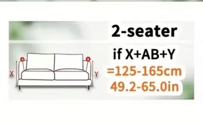 Husa elastica pentru canapea + elemente de fixare