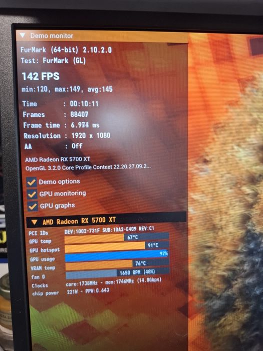 Sapphire Nitro+ RX 5700 XT - Видео карта  8 гб - като нова