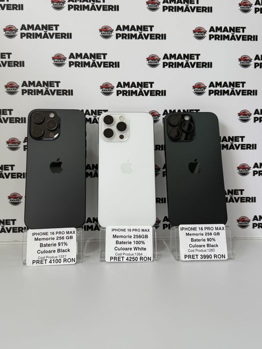 Iphone 16 PRO Max 256 GB Black White