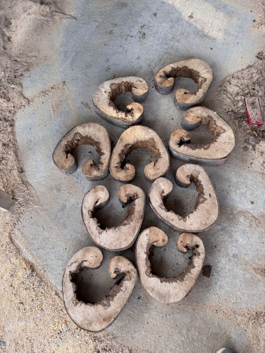 Дървени шайби за декорация лампи и др.