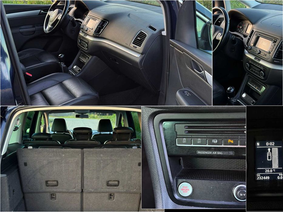 VW SHARAN 2012 2.0 TDI 7 Locuri Adus recent !