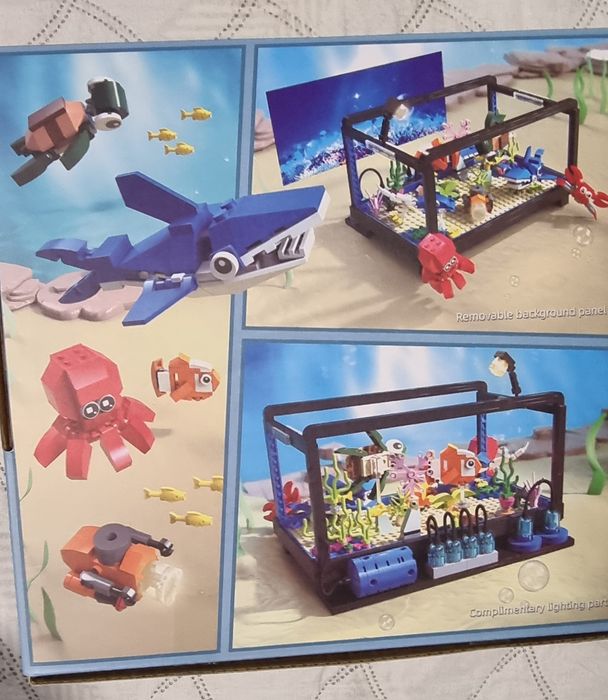 Аквариум 2 с акула лего