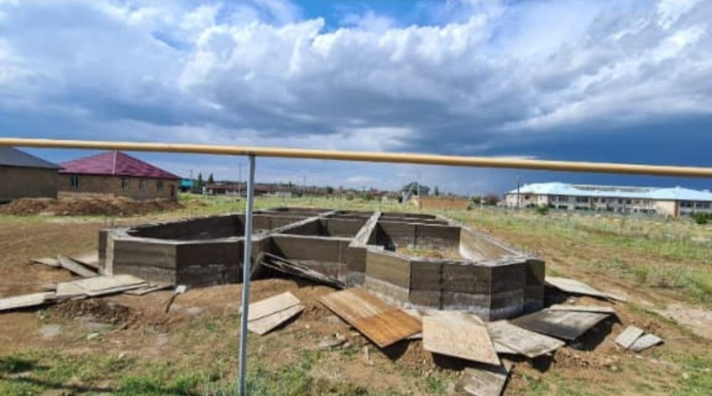 Заливка фундамент  пад кулч