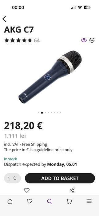 AKG C7 Microfon Condenser