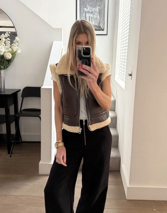 Zara зимен елек каракул