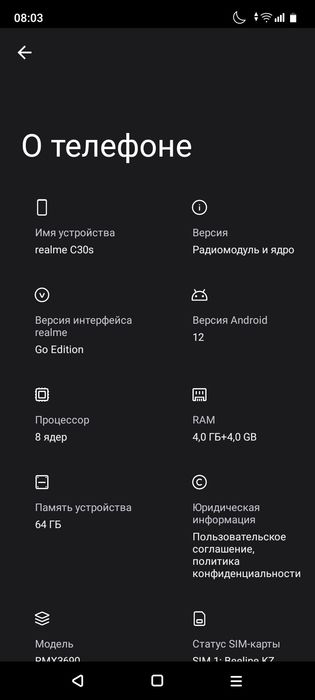 Realme C30S продажа