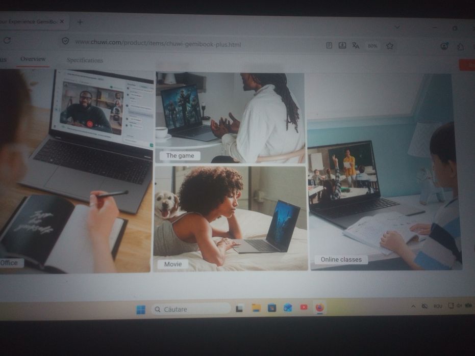 Laptop chuwi gemenibook pro plus n100 15,6 invh