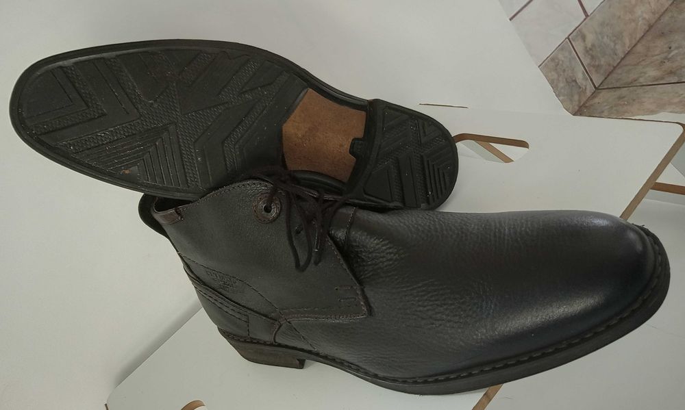 Ghete ankle plain toe premium Cat Italy 45 piele naturala