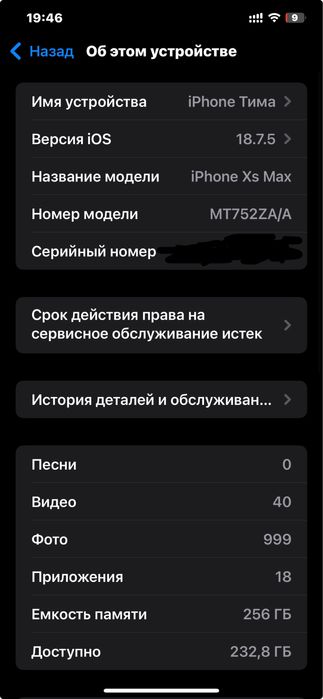 Iphone Xsmax 256гб