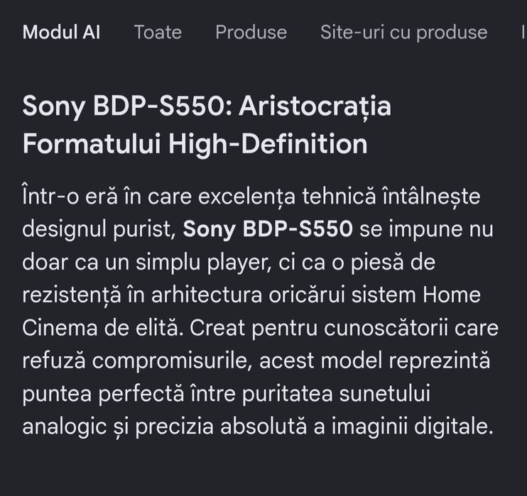Sony BluRay Player High-End