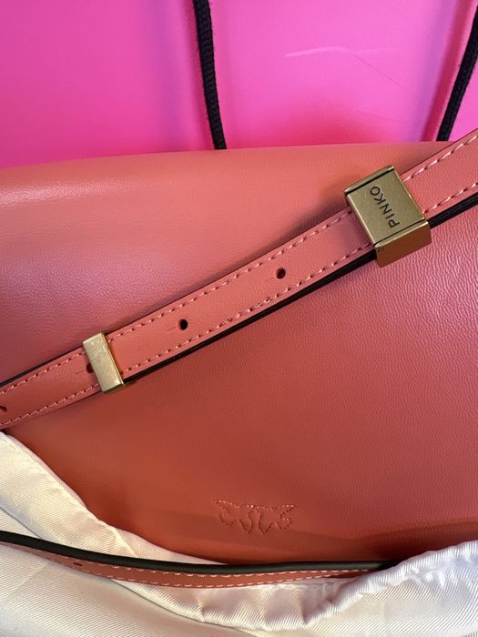 Дамска чанта Pinko love box bag fl mini napa Чисто нова