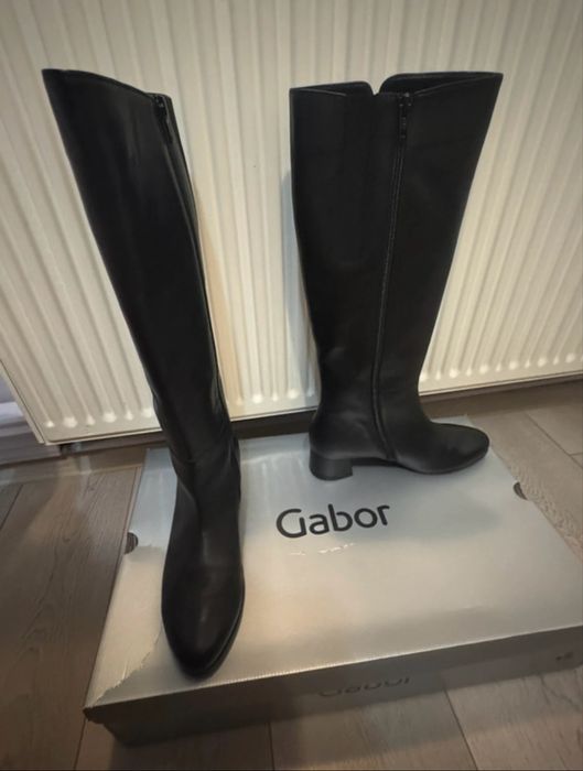 Cizme negre pielr Gabor