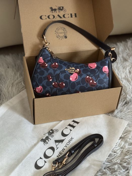Geanta Coach Cherry Blue