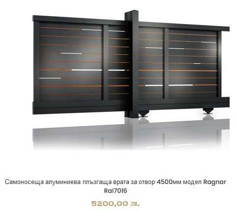 Готови алуминиеви екстериорни врати