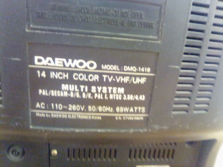 Ретро телевизор Daewoo model DMO-1418