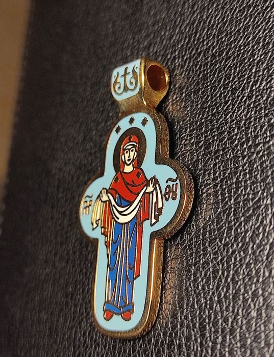 Крестики из серебра с эмалью