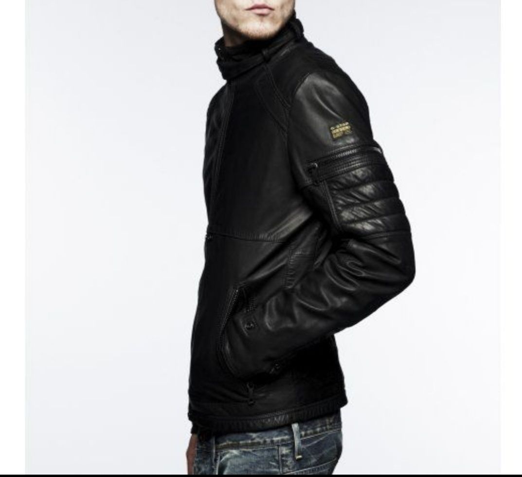 G star Mens MFD leather jacket 7 11 OLX.bg