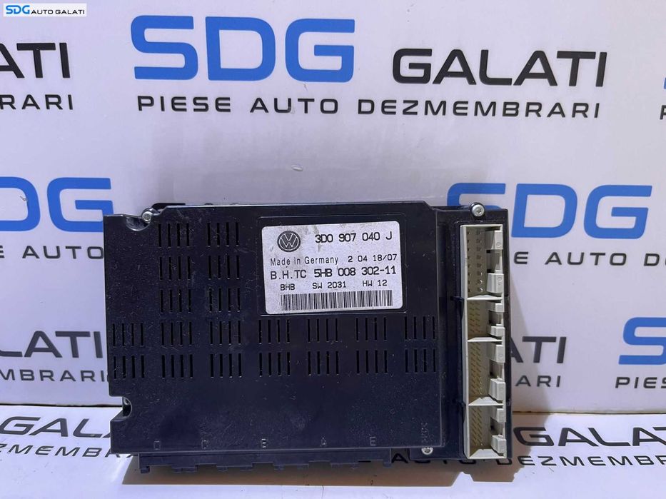 Unitate Modul Calculator Confort Comfort Control AC Aer Conditionat Clima Climatronic Volkswagen Phaeton 2002 - 2010 Cod 3D0907040J [L3373]