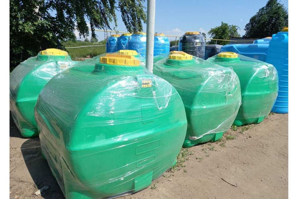 Емкость бак бочка 2000 литров с завода горизонтальная, гарантия