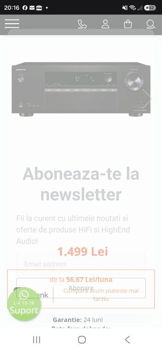 Stație Onkyo tx-sr252