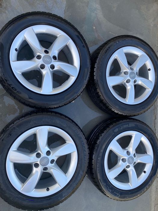 Jante originale Audi 17 cu anvelope de iarna