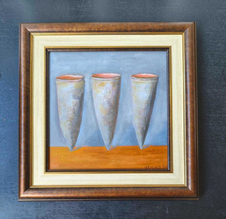 картини масло върху фазер, 20см Х 20см, различни сюжети