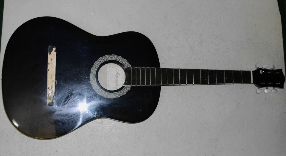 гитара Agnetha APG-E110 оторвана подставка для струн