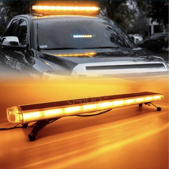 121 см LED диодна аварийна сигнална лампа за таван 12-24V маяк, буркан