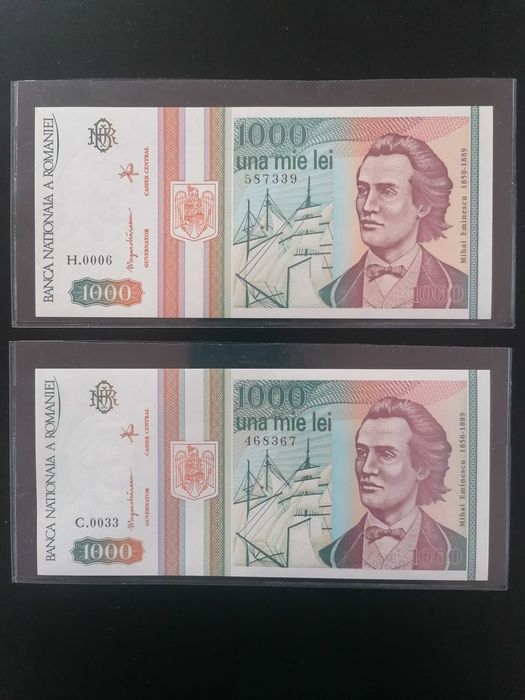Bancnota 1000 lei din anul 1993