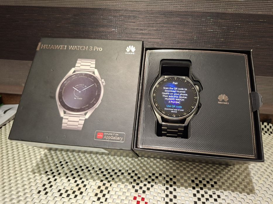 Huawei Watch 3 Pro Titanium, 48mm, GPS + Cellular  (LTe / eSim), Full Box