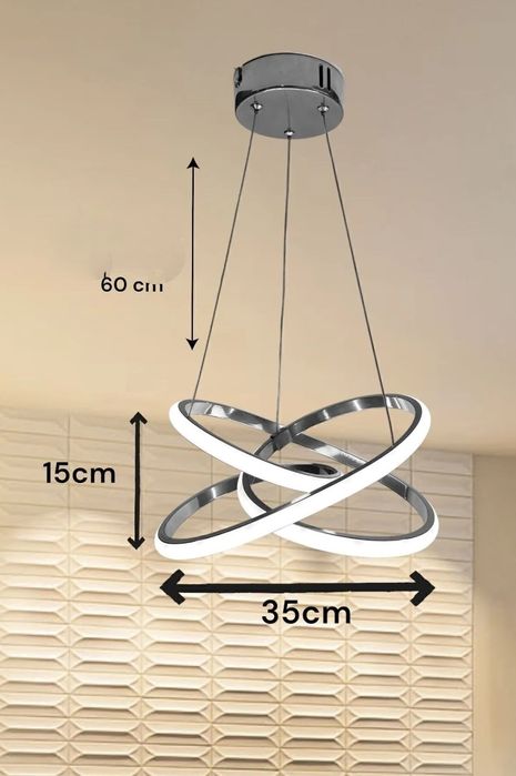 Луксозен модерен LED полилей