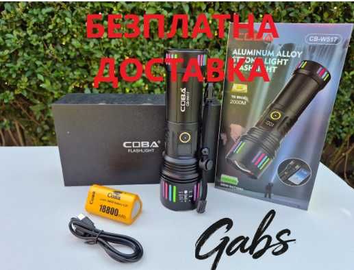 Мощен алуминиев LED фенер COBA CB-W517