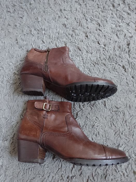 Ghete de piele naturală Massimo Dutti
