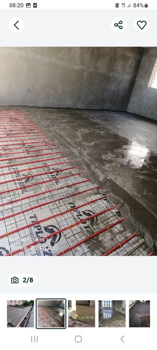 СТЯШ ПОЛА.Стяшка пола, тйоплий пола внутри комнаты. Стяшка Штукатурка