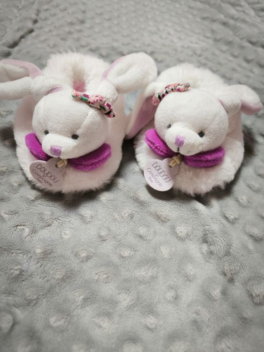 Бебешки пантофки нови, френски  Doudou et compagnie