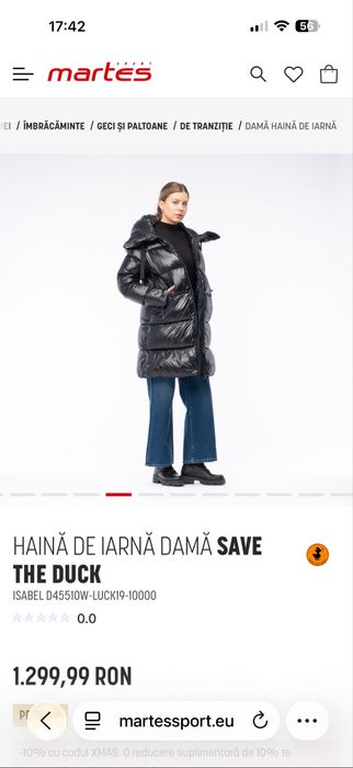 Haina de iarna Save the Duck ISABEL