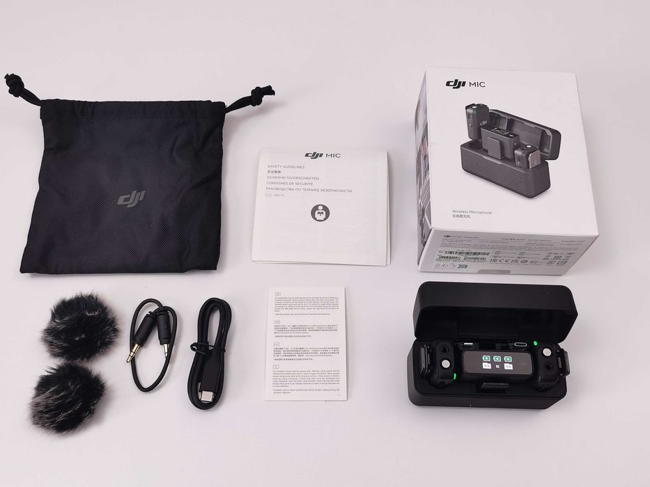 DJI Mic (2 TX + 1 RX + Charging Case) система от микрофони