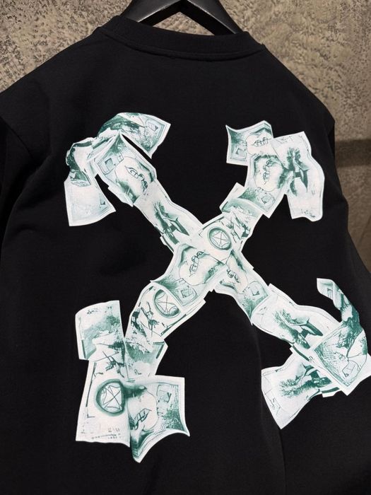 Off White брутална тениска ТОП качество XL размер