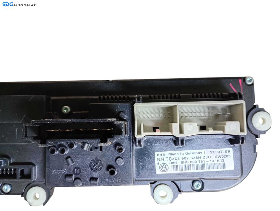Panou Modul Unitate Comanda AC Aer Conditionat Clima Climatic Volkswagen Touran 1T3 2010 - 2015 Cod 3C8907336H 5HB009751 [LC0614]