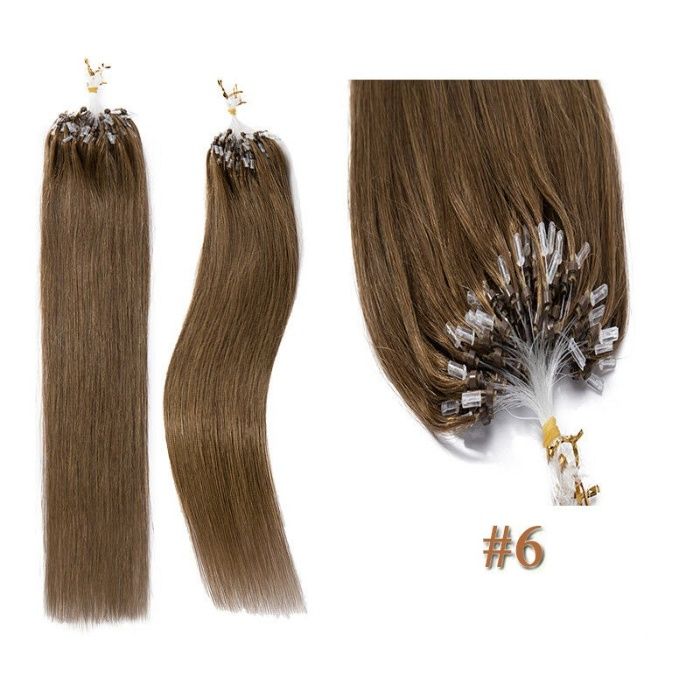 Висококачествена индийска коса с микро ринг