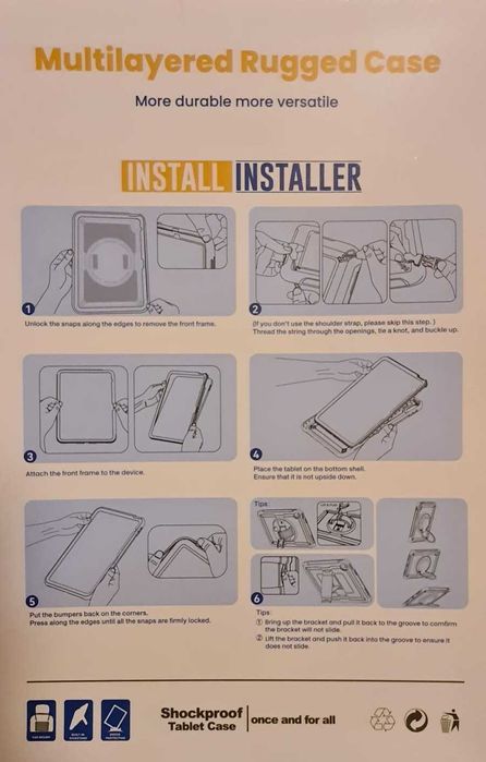 Husa SEYMAC noua, iPad A16 11thGen2025 si 10thGen10.9inch2022