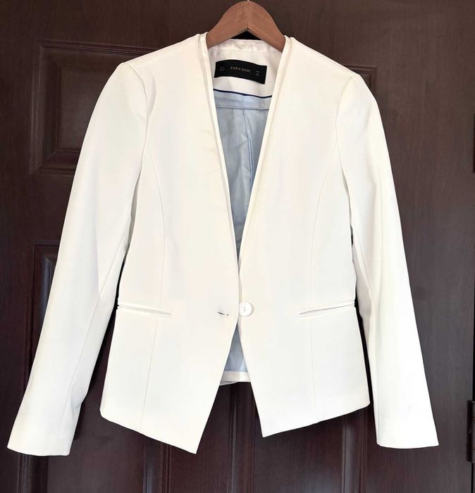 ZARA Елегантно бяло сако