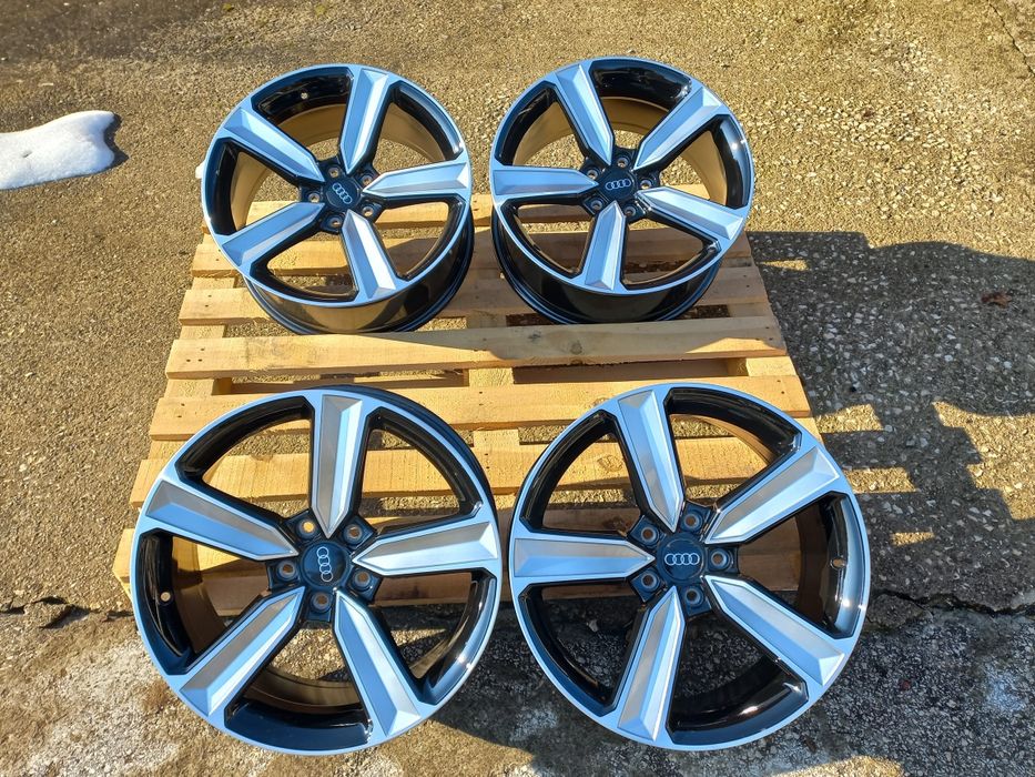 18. АУДИ 5Х112 БАБА ЯГА Deep Black Silver A3 A4 A5 A6 A7 A8 Q3 Q5 Ч.Но