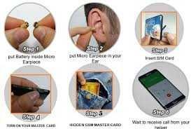 Микрослушалка с кредитна карта съвместима с невидима камера live